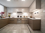 146平米新中式风格三室厨房装修效果图，橱柜创意设计图