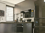 106平米轻奢风格三室厨房装修效果图，橱柜创意设计图