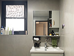 115平米现代简约风四室卫生间装修效果图，盥洗区创意设计图