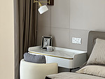 116平米现代简约风三室卧室装修效果图，软装创意设计图
