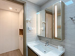 131平米现代简约风三室卫生间装修效果图，盥洗区创意设计图