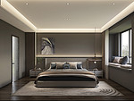 140平米轻奢风格四室卧室装修效果图，隔断创意设计图